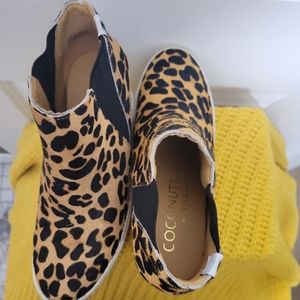 Woman's Leopard Print Sneaker Wedge